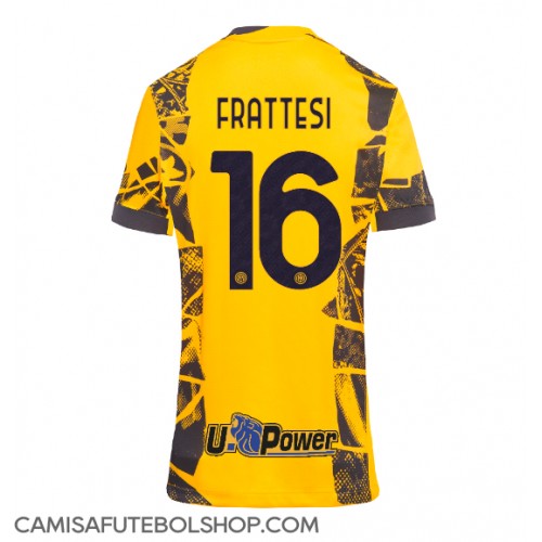 Camisa de time de futebol Inter Milan Davide Frattesi #16 Replicas 3º Equipamento Feminina 2024-25 Manga Curta